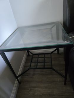 Glass End Table