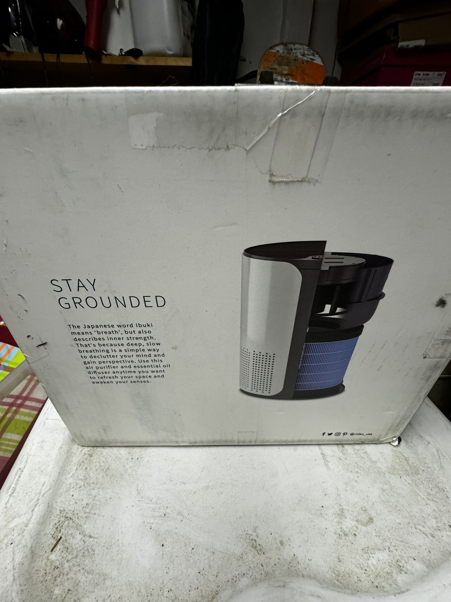 Miko Home Air Purifier w/ 3 Stage True HEPA Filter 400ft w/ Aroma Disfusser 2in1