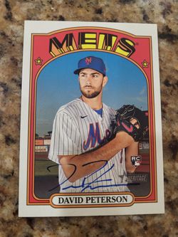 David Peterson Baceball Card