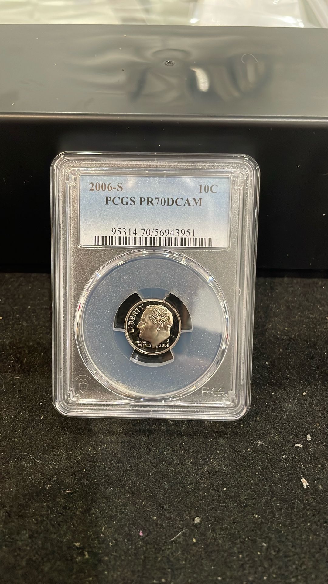2006 S Gem Proof Perfect Graded Roosevelt Dime Graded At PR70 Deep Cameo B-13