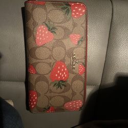 Coach Strawberry Wallet
