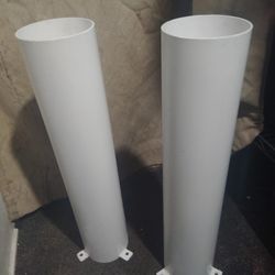 Heavy-Duty Steel Mounting Posts / Bollard Tubes (2pcs)

