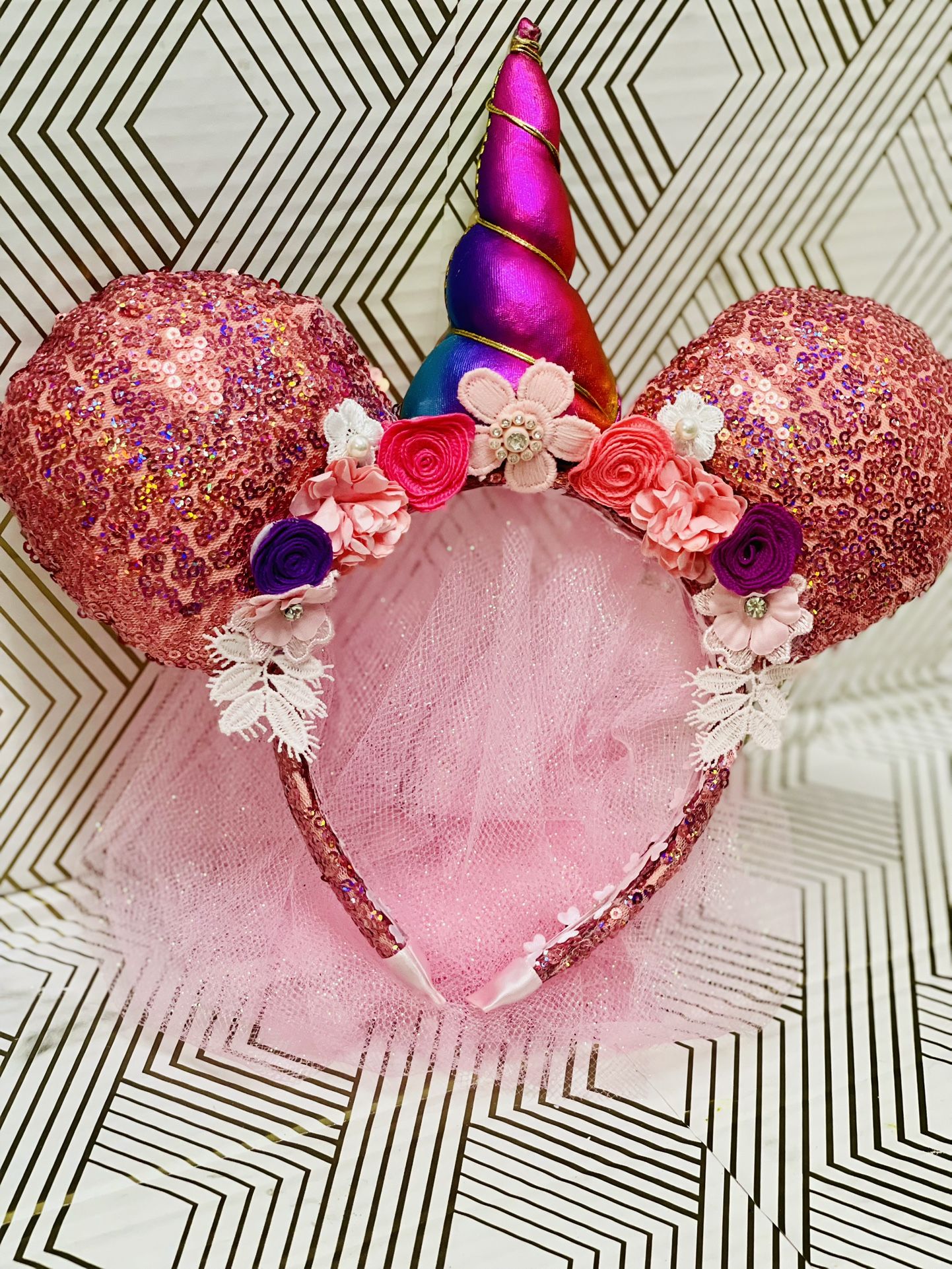 Unicorn Minnie Mouse Ears
