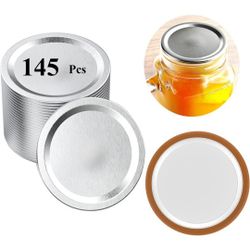 145-Count, Aebor Canning Lids, Mason jar Lids Regular Mouth Canning Lids