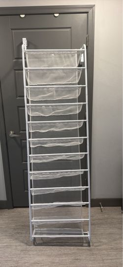 Over door shoe storage