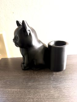 Black Cat Pencil Holder – 3D Printed Desk Organizer