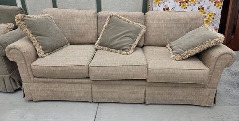 Upholstered Couch and Chair