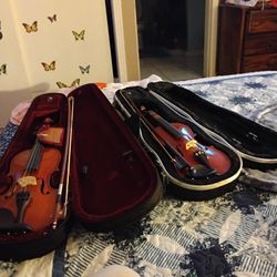 2 Violins And Cases