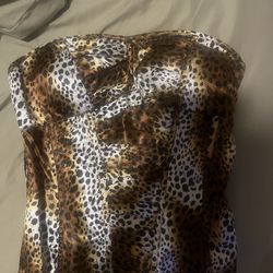 cheetah print corset