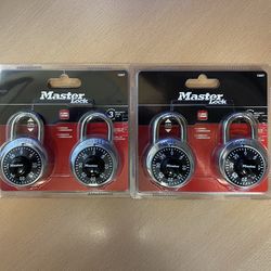 MASTER LOCK Combination Padlock 2 packs (4 locks)
