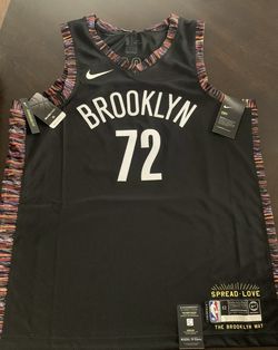 NEW NIKE BROOKLYN NETS BIGGIE CITY EDITION SWINGMAN JERSEY MEN