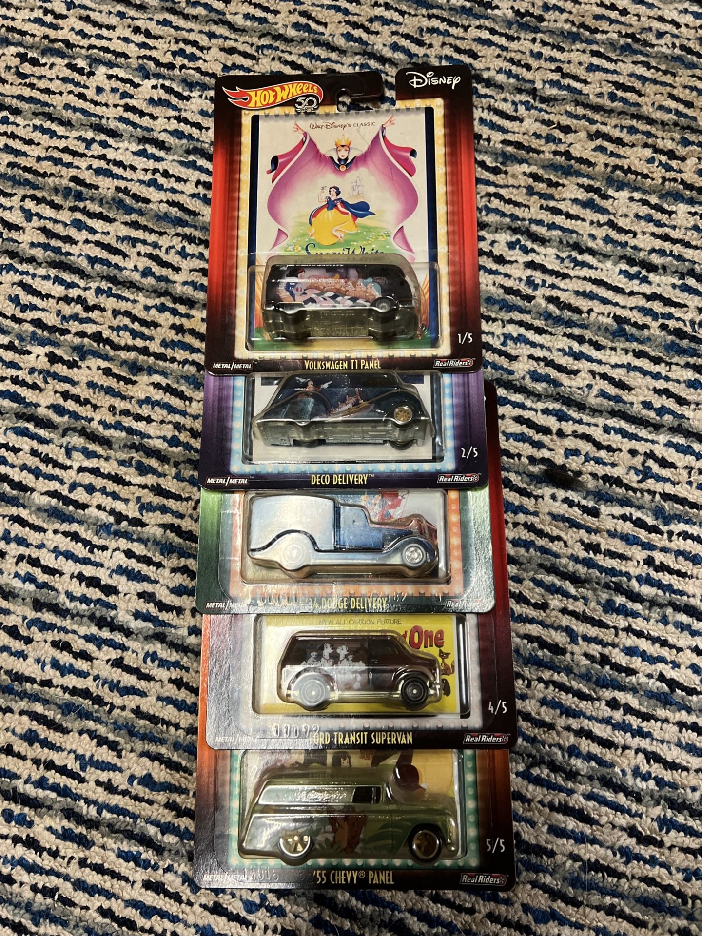 Hotwheels 2017 Disney Pop Culture Set Of 5