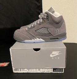 Jordan 5 Wolf Grey Size 7Y
