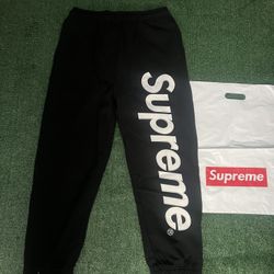 Supreme Sweatpants Black Size M