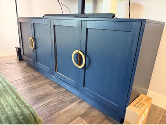 TV stand with cabinet storage