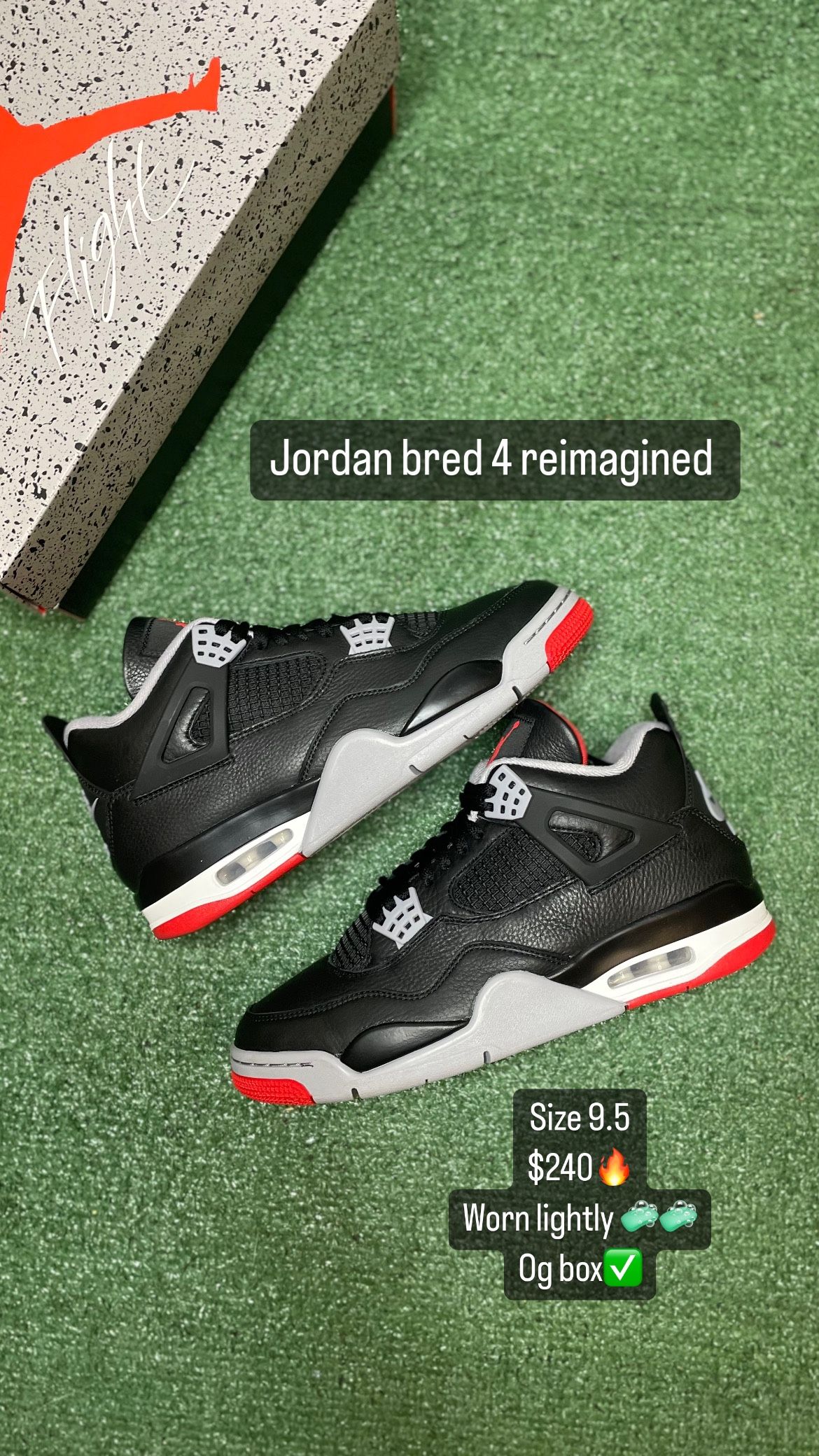 Jordan Bred 4 Reimagined 