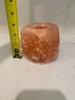 Himalayan pink salt tea light holder