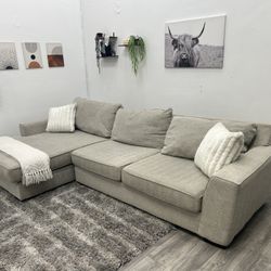 Living Spaces Sectional Couch - Free Delivery 