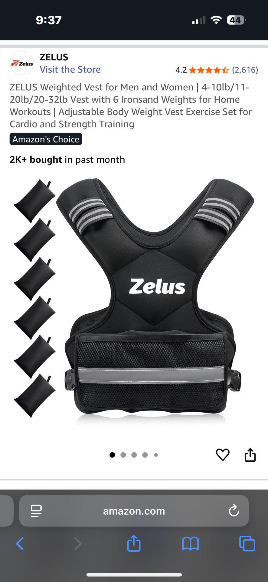 Like New Weighted Vest