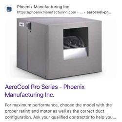 Aerocool window evaporator (swamp cooler) cash only