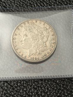 1884-s Morgan Silver Dollar XF Semi-Key Date