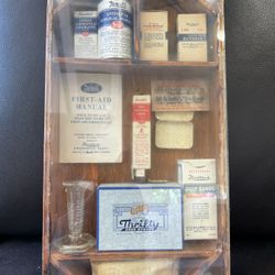 Vintage Rexall Thrifty Drug Store First Aid Kit – 1940s Display Case