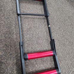 Bike Trainer,Bike Turbo Trainer, Indoor Exercise Stand 24-29 Inch Cycling Training Fitness Foldable Resistance Trainer,Red