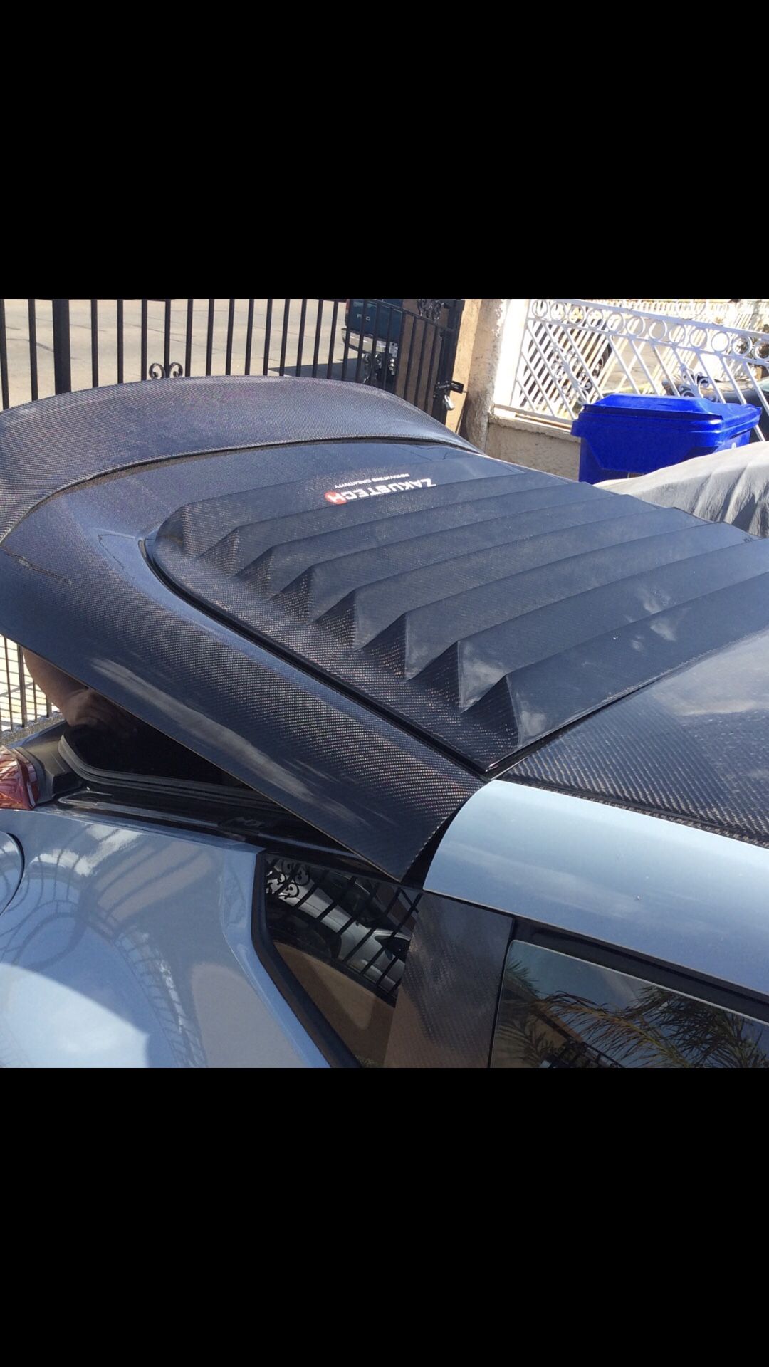 370z carbon fiber hatch/louvers/spoiler