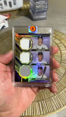 Aaron Jude Gerrit Cole Anthony Rizzo Relic Card /27
