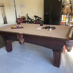 7ft Olhausen Pool Table Americana Model 