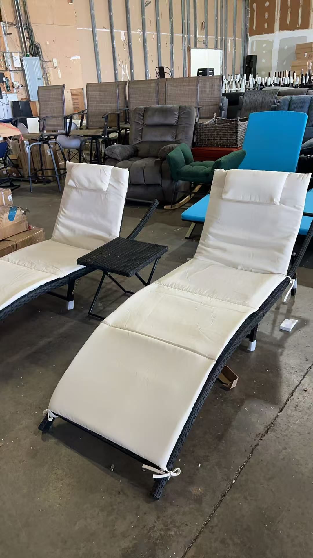 3 piece Patio lounge chair $140