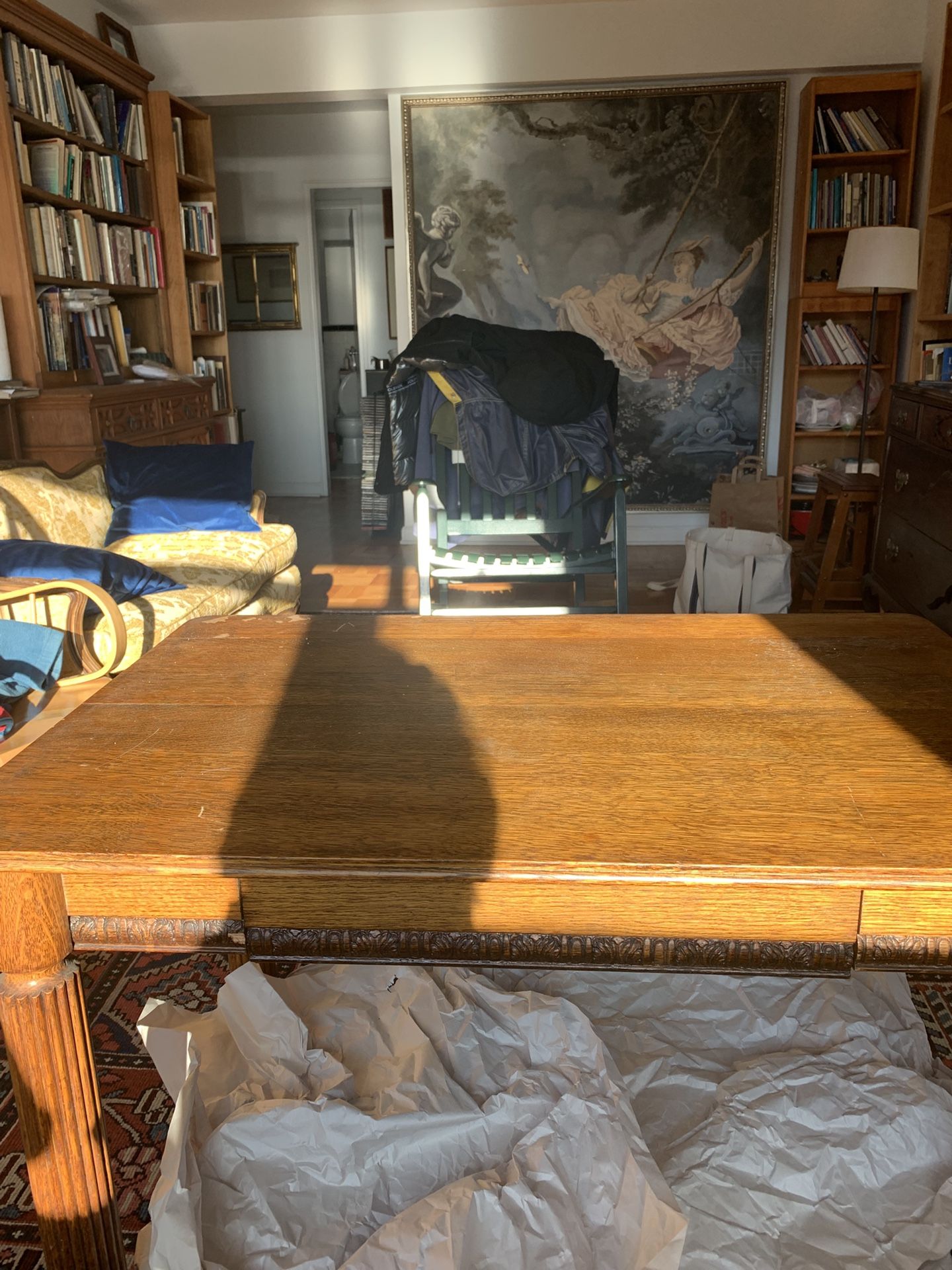 Antique Solid Oak Desk/table
