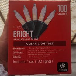 Clear Christmas Light
