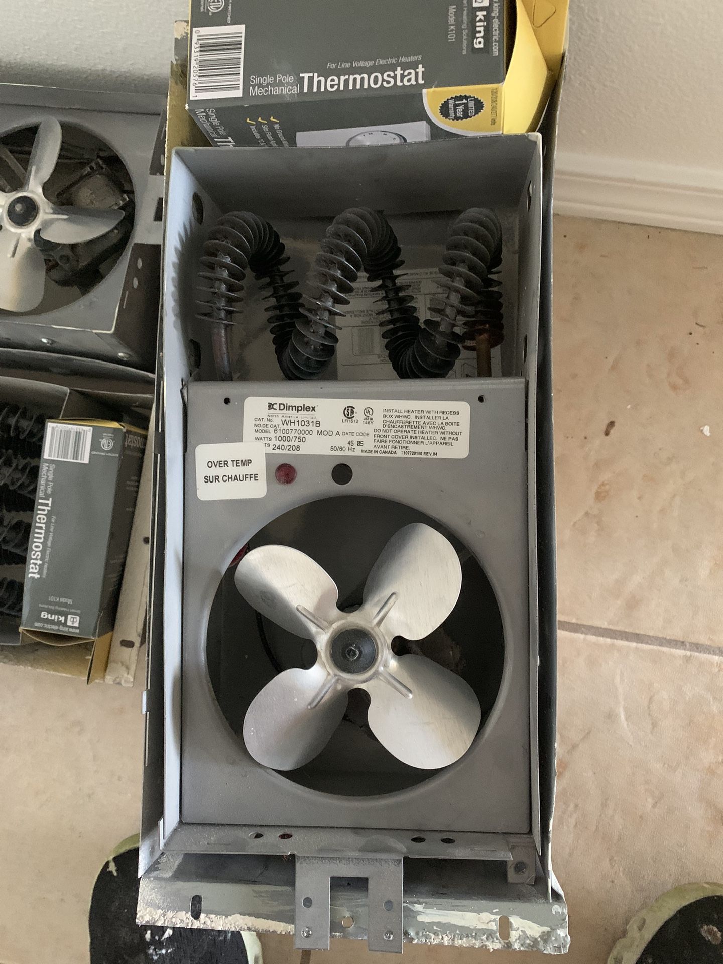 Used Heaters For Parts, Dimplex