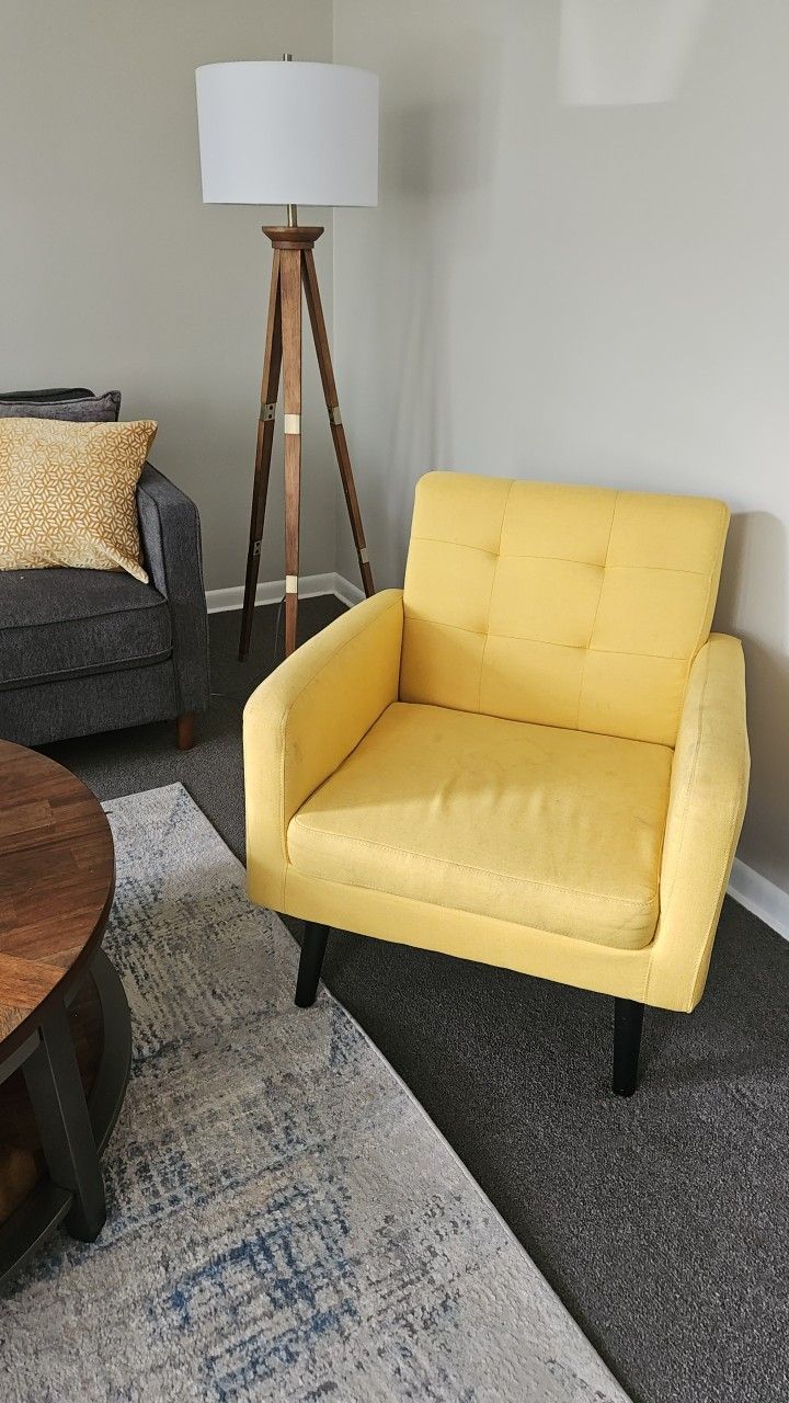 Yellow Accent Chair 
