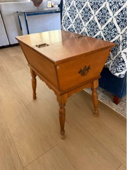 Vintage End Table with Storage
