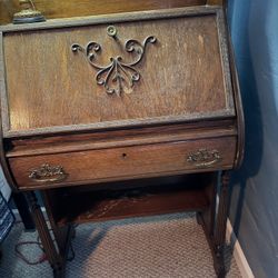 Antique Wooden Secretary Desk