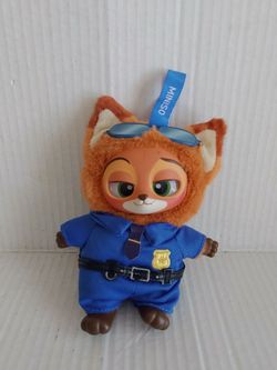 Zootopia Miniso Officer Nick Wilde  5.5" Vinyl Plush Keychain Toy Disney