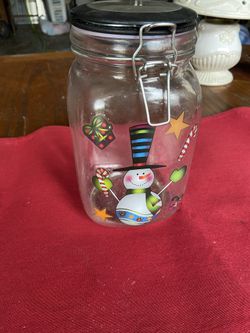 Snowman jar