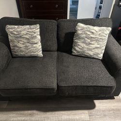 Grey Loveseat / Small Couch (Living Spaces)