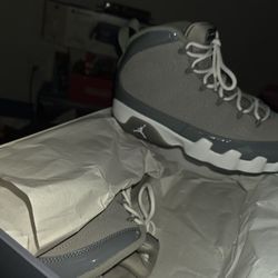 Cool Greay Jordan 9 Sz 10 