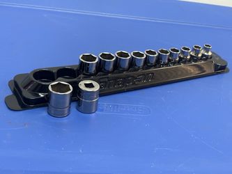Snap-on Tools  12 pc 3/8" Drive 6-Point Metric Flank Drive® Shallow Socket Set (8-19 mm)