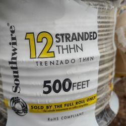 Electrical Wire 500ft  12 strand And 100 Ft Two Wire