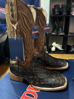 Dark Brown Pirarucu Boots 