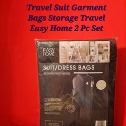 2 PC  Set Easy Home Suit/Dress Bags (59 H X 23.6 W In)-$6.00