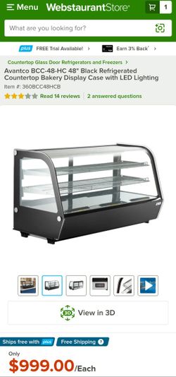 New Avantco CounterTop Refrigerated Display Case Bakery Case