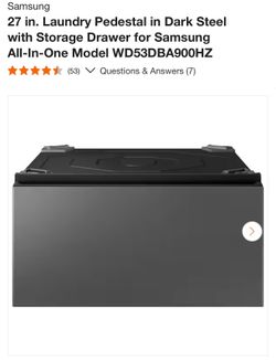 Samsung Laundry Pedestal