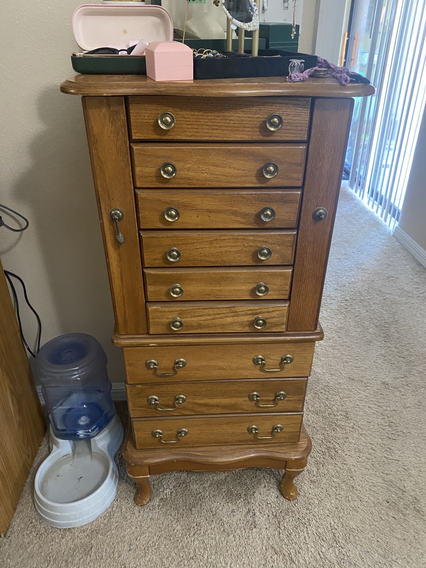 Standing Jewelry Chest