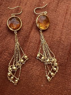 18k gold yallowe crystal