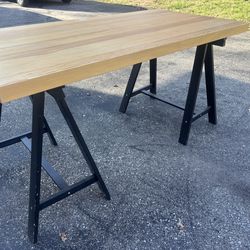 IKEA desk w/ lots of work surface